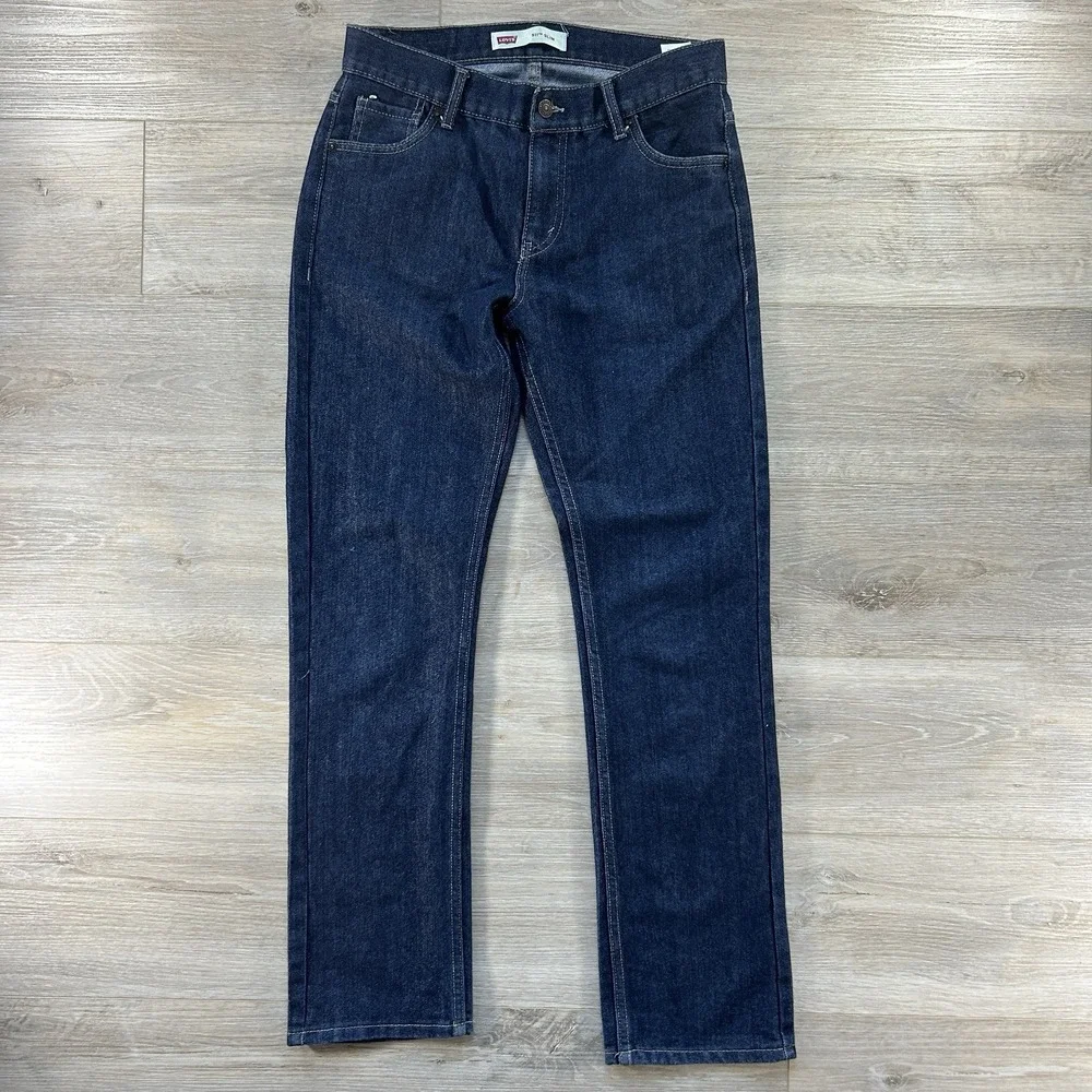 Levis 511 Slim Women's Size 20 30x20 Dark‎ Wash  Stretch Cotton Polyester Jeans